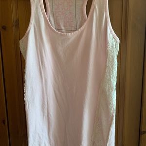 pale pink lace Shop for the Cure racerback tank